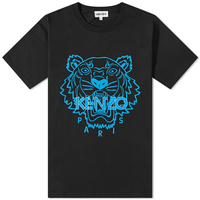 Kenzo Black / Neon Blue Classic Tiger T-Shirt