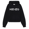 Kenzo Black Logo Hoodie - X-Large