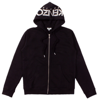 Kenzo Black Paris Zipped Hoodie - X-Large