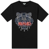 Kenzo Black Silicone Scuba Tiger T-Shirt
