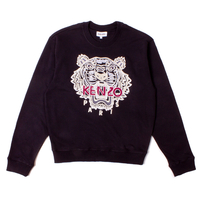 Kenzo Black/Light Gold Tiger Varsity Sweatshirt - Medium