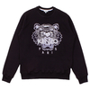 Kenzo Black/White Embroidered Tiger Crew Sweatshirt - X-Large