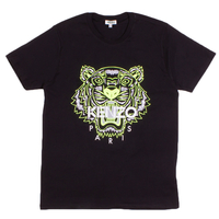 Kenzo Black/Yellow Tiger Face T-Shirt - X-Large