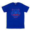 Kenzo Blue Tiger Face T-Shirt - Medium
