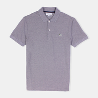 Lacoste Marine Regular Striped Mini Pique Polo Shirt - 3