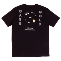 Pas De Mer Black Cashgold T-Shirt - Small