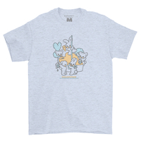Playdude Ash Grey Bunny Club T-Shirt - X-Large
