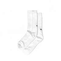 Raised By Wolves White Fuck Off Socks - ONESIZE