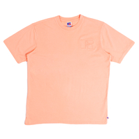 Russell Athletic Coral Pink Garment Dyed T-Shirt - Medium