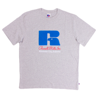 Russell Athletic Grey Towelling Eagle T-Shirt - Medium