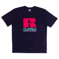 Russell Athletic Navy Towelling Eagle T-Shirt - X-Large