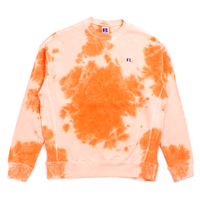 Russell Athletic Orange Tie Dye Sweatshirt - X-Large