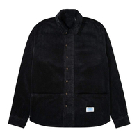 The Hundreds Black Hendry LS Woven Cord Shirt - Small