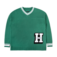 The Hundreds Green Centennial V-Neck Jumper - X-Large