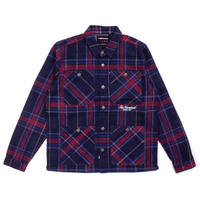 The Hundreds Red Tartan Shirt Jacket - X-Large