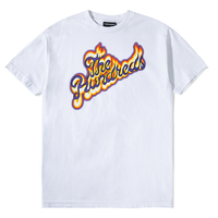 The Hundreds White Flame Slant T-Shirt - X-Large