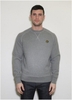 Badge Crew Neck Jumper Mid Grey