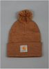 Bobble Watch Hat Brown