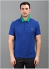 Detachable Collar Polo Shirt - Bright Blue