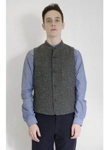 Flecked Waistcoat Charcoal