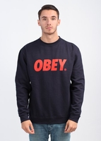 Font Logo Sweater - Navy/Red