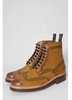 Fred Tan Leather Brogue Boot