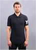 M CL Logo Polo - White on Navy