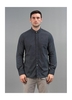 Round Collar Shirt PD Navy