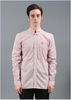 Tab Collar Micro Gingham Check Shirt Maroon/White