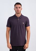 Zebra Short Sleeve Polo Shirt - Grape