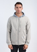 Zip Hoody - Medium Grey Heather