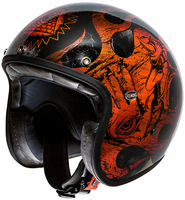 Premier Le Petit DB Jet Helmet,  orange,  Size M L,  orange,  Size M L