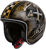 Premier Le Petit OP 9 BM Jet Helmet,  grey-yellow,  Size M,  grey-yellow,  Size M