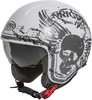 Premier Rocker K8 Jet Helmet,  black-white,  Size XL,  black-white,  Size XL