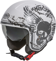 Premier Rocker K8 Jet Helmet,  black-white,  Size XL,  black-white,  Size XL