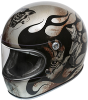 Premier Trophy BD Titanium Motorcycle Helmet,  silver,  Size XL,  silver,  Size XL
