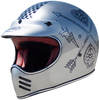 Premier Trophy MX NX Chromed Motocross Helmet,  grey-silver,  Size L,  grey-silver,  Size L