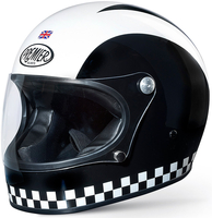 Premier Trophy Retro Helmet,  black-white,  Size L,  black-white,  Size L