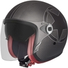 Premier Vangarde Star Carbon Jet Helmet,  grey,  Size M,  grey,  Size M