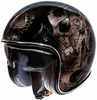 Premier Vintage BD Chromed Jet Helmet,  black,  Size L,  black,  Size L