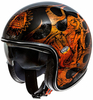Premier Vintage BD Chromed Jet Helmet,  orange,  Size M,  orange,  Size M