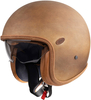 Premier Vintage BOS BM Jet Helmet,  brown,  Size M,  brown,  Size M