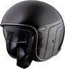 Premier Vintage BTR 9 Jet Helmet,  black-silver,  Size L,  black-silver,  Size L