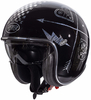 Premier Vintage NX Jet Helmet,  black-silver,  Size S,  black-silver,  Size S