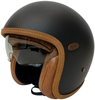 Premier Vintage Platinum U9 BM Jet Helmet,  black-grey,  Size L,  black-grey,  Size L