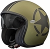 Premier Vintage Star Jet Helmet,  green,  Size M,  green,  Size M