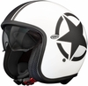 Premier Vintage Star Jet Helmet,  white,  Size XL,  white,  Size XL