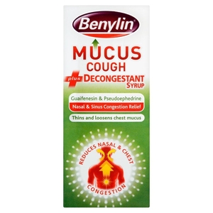 Benylin Mucus Cough Plus Decongestant Syrup - 100ml quantity - 100 ML