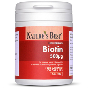 Biotin 500µg quantity - 100 Capsules