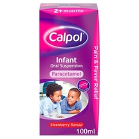 Calpol Infant Suspension Strawberry Flavour 100Ml